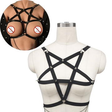 Women Bra Body Bondage Pentagram Harness / Mystery Style Accessories - EVE's SECRETS